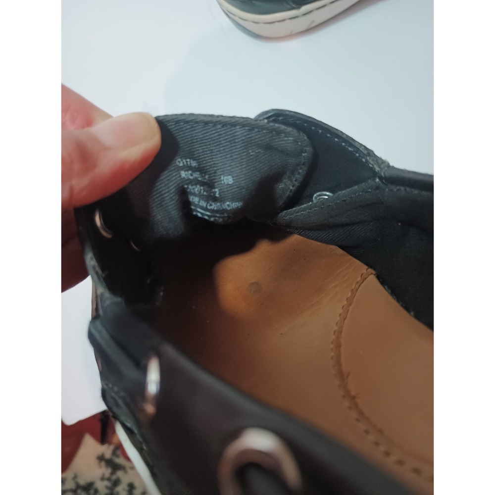 Coach Richelle Signature Monogram Boat Shoes Womens Sz 10B Black Loafers... - Picture 5 of 7